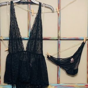 Victoria’s Secret Lace Babydoll lingerie M **NEW** with Tags